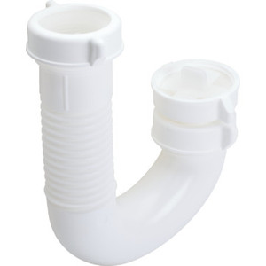 PVC Tubular J-Bend Flanged Or Slip Joint 1-1/2" x 1-1/2" And 1-1/4" Flex 2/Pkg