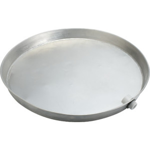 Water Heater Pan With Fittings 26" Aluminum