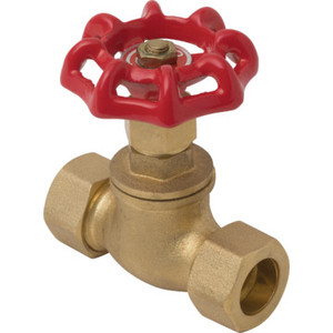 Maintenance Warehouse Brass Gate Valve 1/2 " Comp x Comp