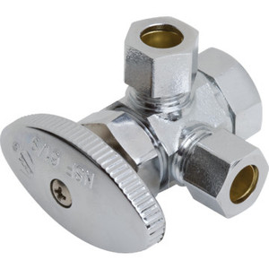 MW Multi-Turn Dual Angle Stop Valve 1/2" FIP x 3/8" x 3/8" Comp