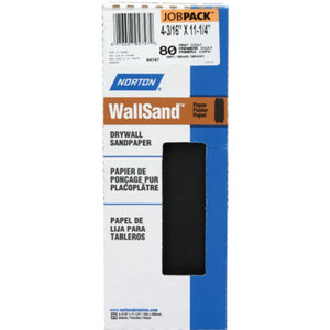 Norton 4-3/16 x 11" WallSand Drywall Die-Cut Sanding Sheets Package Of 25