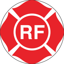 8 X 8" "RF" Truss Marking Adhesive Decal