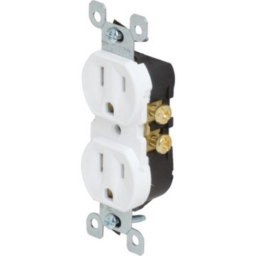 15 Amp Duplex Wall Recptacle"Pkg Of 10"
