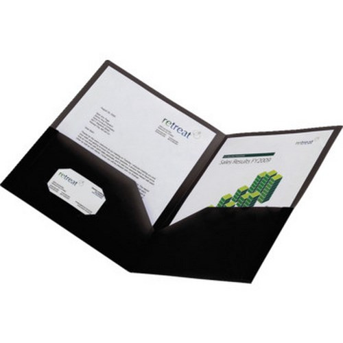 Poly 2-Pocket Portfolio Blk