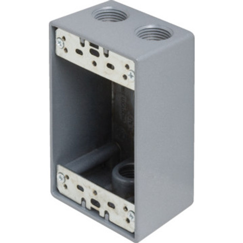 Single Gang 4-Hole Weatherproof Box Single Gang 4-Hole Weatherproof Box