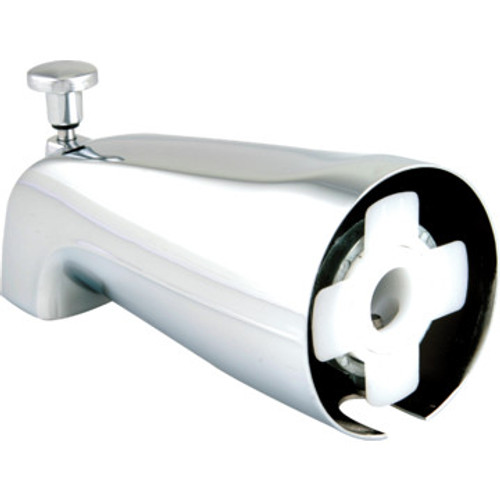Chrome Diverter Tub Spout Die-Cast Zinc 5/8" Compression Fitting