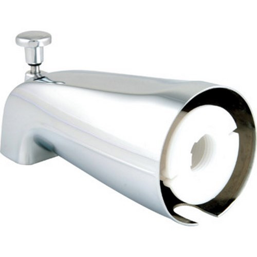 Chrome Adjustable Diverter Tub Spout Die-Cast Zinc For 1/2" Or 3/4" Pipe Thread Chrome Adjustable Diverter Tub Spout Die-Cast Zinc For 1/2" Or 3/4" Pipe Thread