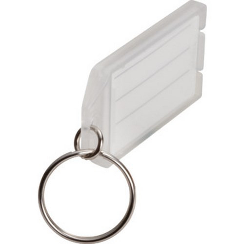Clr Plastic Id Tag W/Key Ring"Pkg Of 10" Clr Plastic Id Tag W/Key Ring"Pkg Of 10"