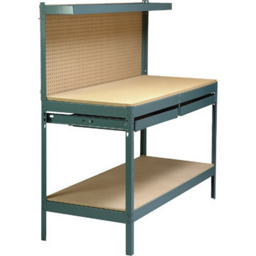 Heavy-Duty Wood-Top Workbench "Fob"