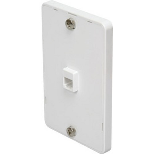 White Wall Phone Jack Plate "Pkg Of 2" White Wall Phone Jack Plate "Pkg Of 2"