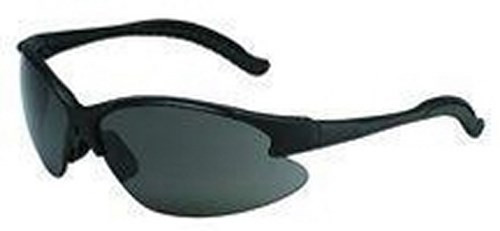 V6 Safety Glass Blk Frame Gray Anti-Fog