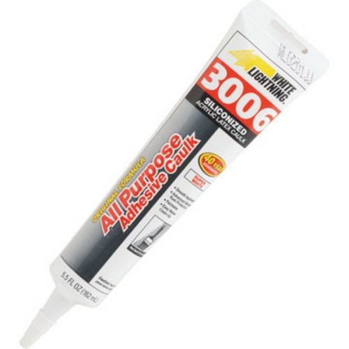 5.5 Ounce White White Light Caulk "Case Of 12"