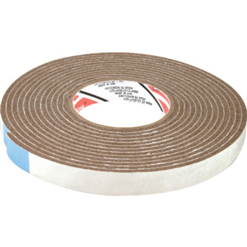 17' Length x 3/4"Width Vinyl Foam Tape Brown 17' Length x 3/4"Width Vinyl Foam Tape Brown