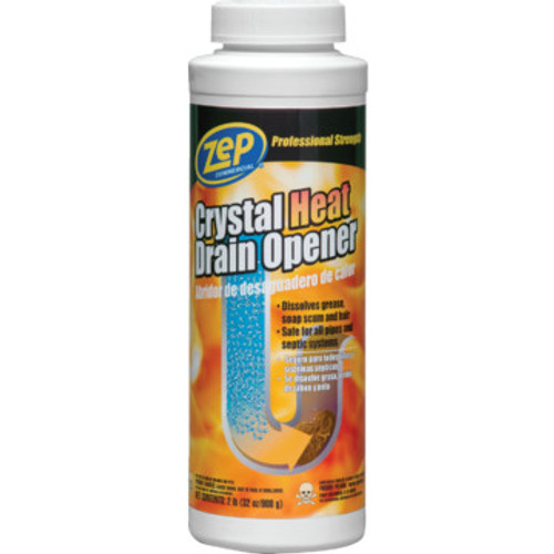 Drain Opener, 2 Pound Zep Crystal Heat Drain Opener, 2 Pound Zep Crystal Heat