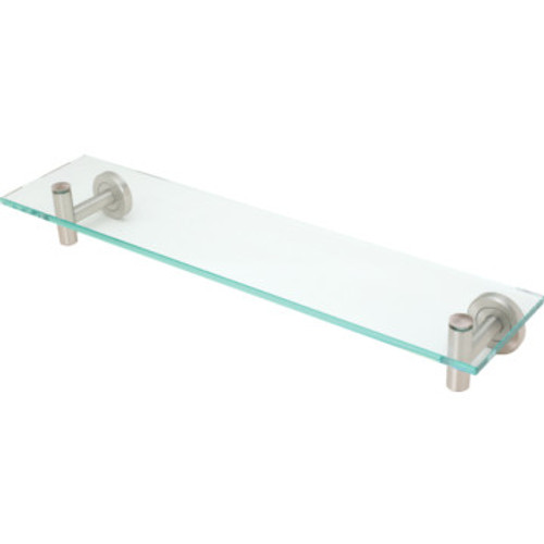Gatco Latitude II Satin Nickel Glass Shelf Gatco Latitude II Satin Nickel Glass Shelf