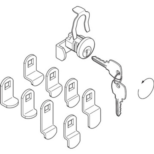Universal 9-Cam, NA14 Keyway Mailbox Lock