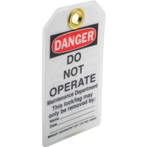 Brady Heavy-Duty Lockout Tag Package Of 25