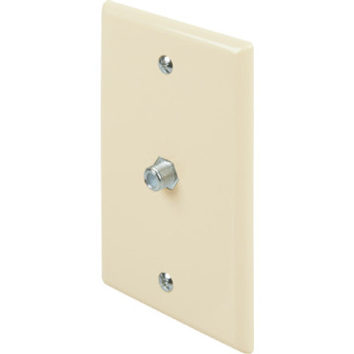 Cable TV Jack Wall Plate - Ivory - Package Of 25 Cable TV Jack Wall Plate - Ivory - Package Of 25