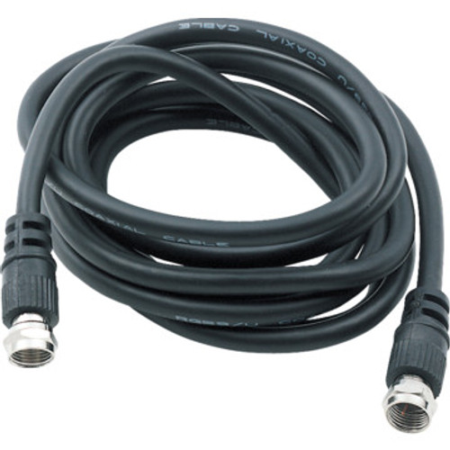 3' Coaxial Cable and Connectors - Black - RG59/U