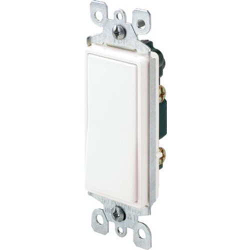15A Illuminated Decora Wall Switch White
