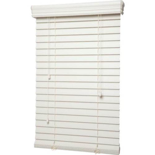 47x48" Alabaster 2" Faux Wood Horizontal Blind