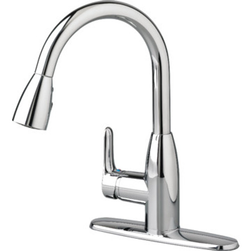 American Standard Colony Soft Kitchen Faucet Chrome Single Handle Pull-Down American Standard Colony Soft Kitchen Faucet Chrome Single Handle Pull-Down
