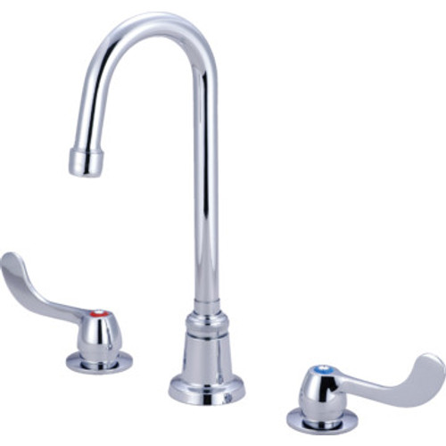 Central Brass Gooseneck Lavatory Faucet Chrome Two Handle Central Brass Gooseneck Lavatory Faucet Chrome Two Handle