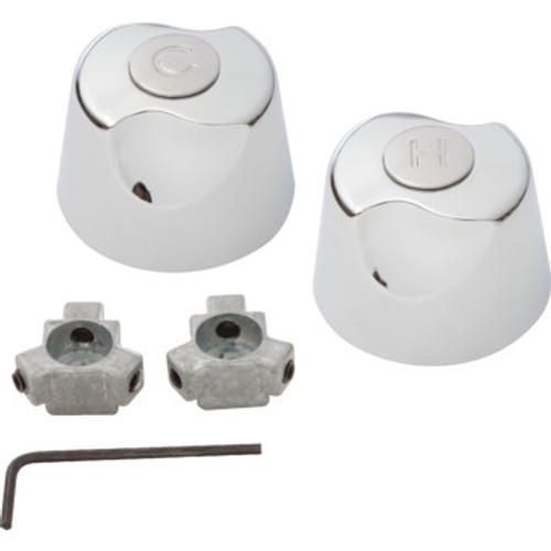 Fit All Large Canopy Handle Chrome 2Pk