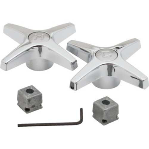 Fit All Cross Handle Chrome 2Pk
