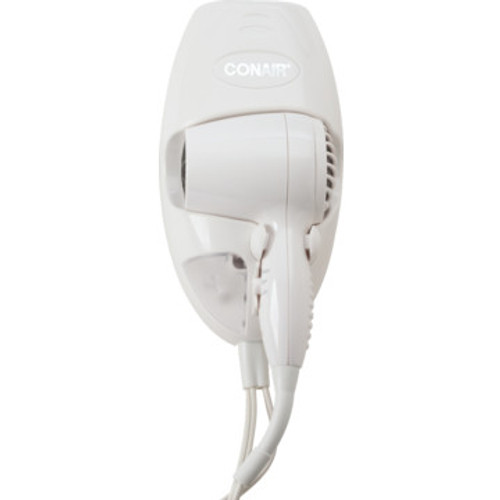 Conair Wall Mount 1600 Watt Hair Dryer White W/Night Light