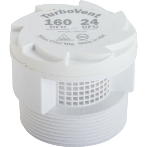 Sioux Chief TurboVent Air Admittance Valve With 2 MIP Threads