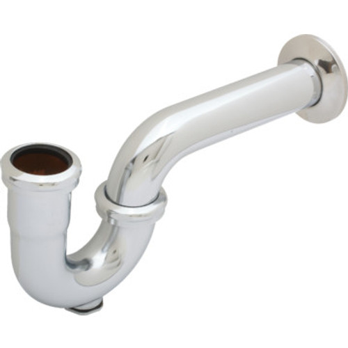 Brass Tubular P-Trap W/ Cleanout 1-1/4" x 1-1/4" 17-Gauge