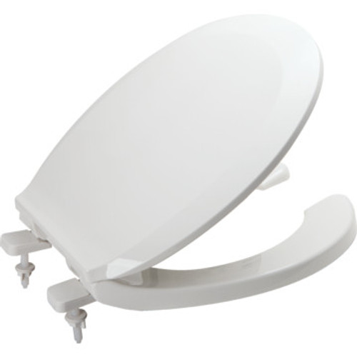 Seasons Plastic Open Front Round Toilet Seat Standard-Duty Seasons Plastic Open Front Round Toilet Seat Standard-Duty