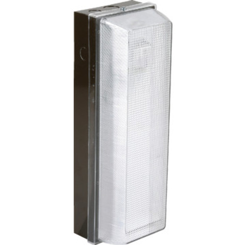 Outdoor Fluorescent Wall Fixture, 26 Watt, Black, Clear Prismatic Acrylic Lens Outdoor Fluorescent Wall Fixture, 26 Watt, Black, Clear Prismatic Acrylic Lens