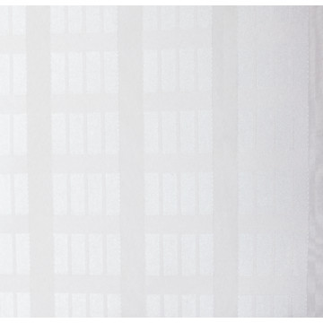 Hookless Transfer BenchBuddy Shower Curtain Litchfield White 74"Lx71"W