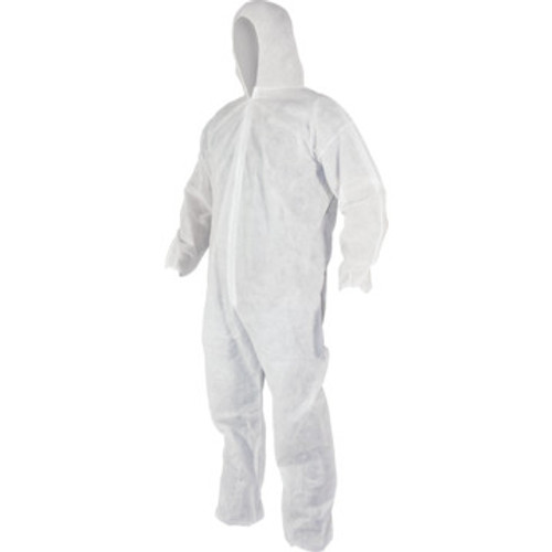 SAS Safety Polypropylene Hooded Coveralls - X-Large - Package Of 25 SAS Safety Polypropylene Hooded Coveralls - X-Large - Package Of 25