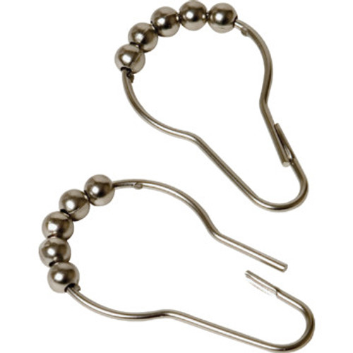 Chrome Roller Curtain Rings 12Pk Chrome Roller Curtain Rings 12Pk