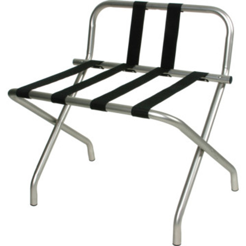 Luggage Rack Chrome With Backrest And Two Straps
