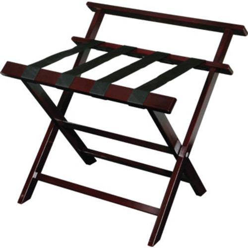 Aristocrat Luggage Rack Rosewood With Backrest Aristocrat Luggage Rack Rosewood With Backrest