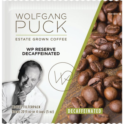 Wolfgang Puck Signature Coffee 4-Cup Filter Pouches Decaffeinated Case Of 150 Wolfgang Puck Signature Coffee 4-Cup Filter Pouches Decaffeinated Case Of 150