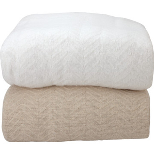 Grand Patrician Blanket King 108x90 White Case Of 2