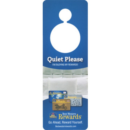 Best Western Do Not Disturb Door Hanger, Case of 100 Best Western Do Not Disturb Door Hanger, Case of 100
