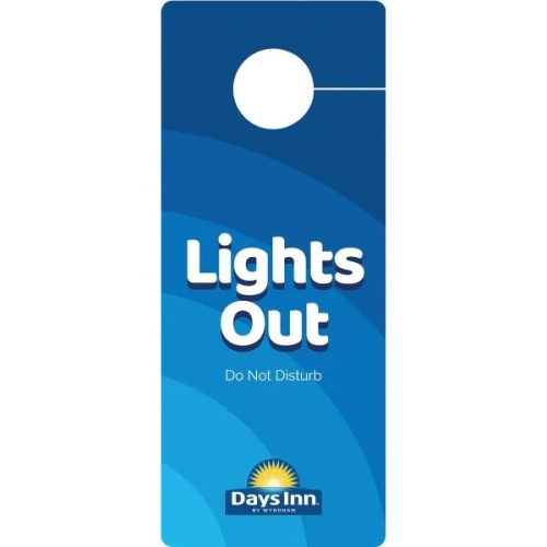 Days Inn Do Not Disturb Door Hanger, Case of 100 Days Inn Do Not Disturb Door Hanger, Case of 100