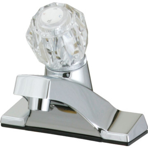 Aspen Lavatory Faucet Acrylic/Chrome Single Handle Aspen Lavatory Faucet Acrylic/Chrome Single Handle