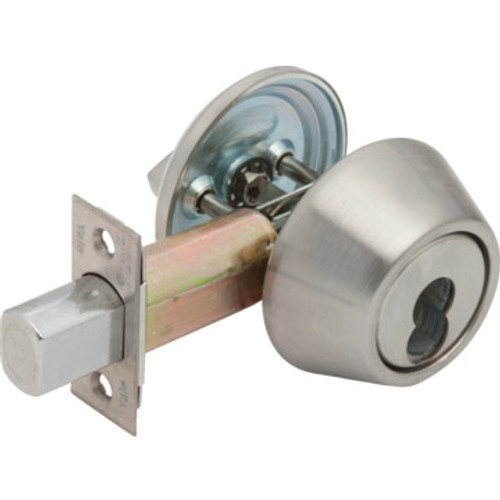 Yale Single Cylinder Deadbolt, SFIC Cylinder Not Inc, 2 3/4 Backset, Grade 2