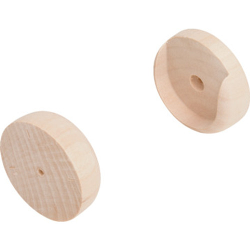 Wood Closet Rod Socket , Package of 5