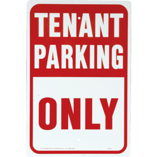 Aluminum "Tenant Parking Only" Sign Aluminum "Tenant Parking Only" Sign