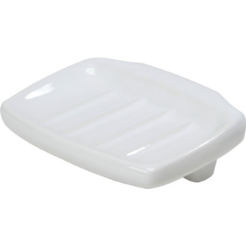 Lenape Bone Ceramic Wall Mount Soap Dish - 4 in x 6 in