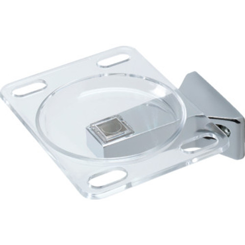 Plastic Chrome Toothbrush Holder Exposed Screw Mount
