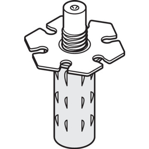 2-5/8" - 7/16" Diameter Wardrobe Bi-Fold Bottom Pivot Nylon Base, Package of 2